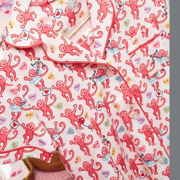 Roller Rabbit Be My Monkey  Pajama Set - Picture 2 of 3